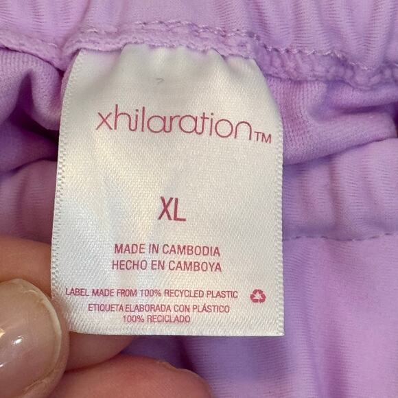 Xhilaration Junior Shirred Side-Tie High Leg Scoop Bikini Bottom XL Purple NWT - Picture 5 of 6